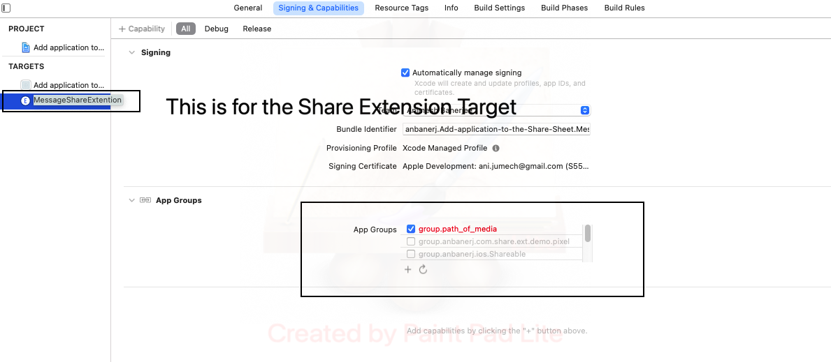 swift share extension